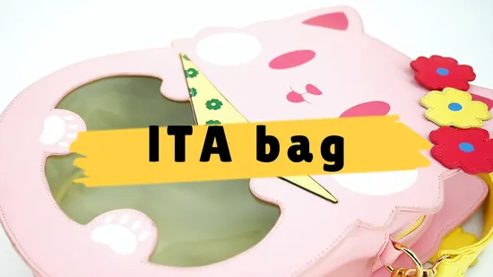 Custom Cute Design Ita Plush Bag Clear Window Bag PU Cosplay Backpack